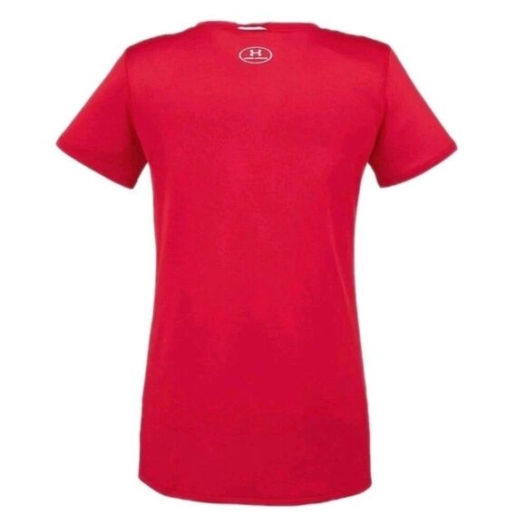 Under Armour UA Locker Tee Red Loose Fit Thin Breathable Womens Size 2XL - Picture 2 of 3